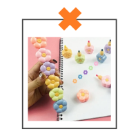 Markers reuze bloemetjes